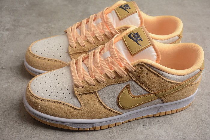 nike dunk low gold suede dv7411-200