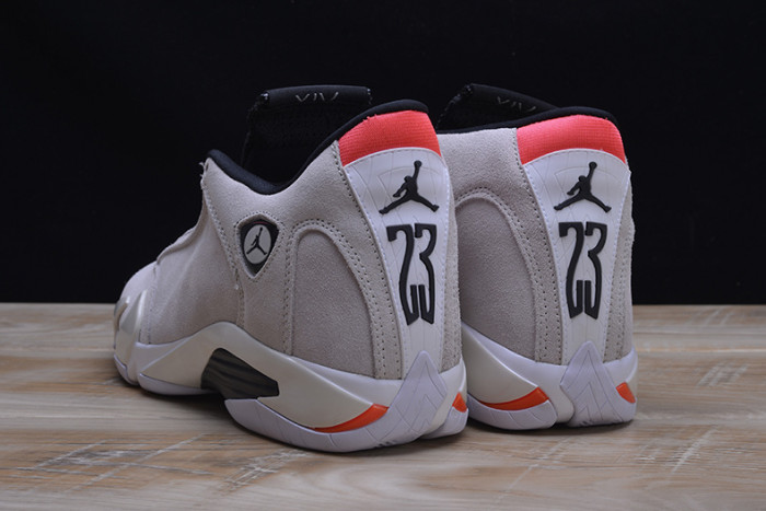 air jordan 14 retro "desert sand" black/ white 487471-021