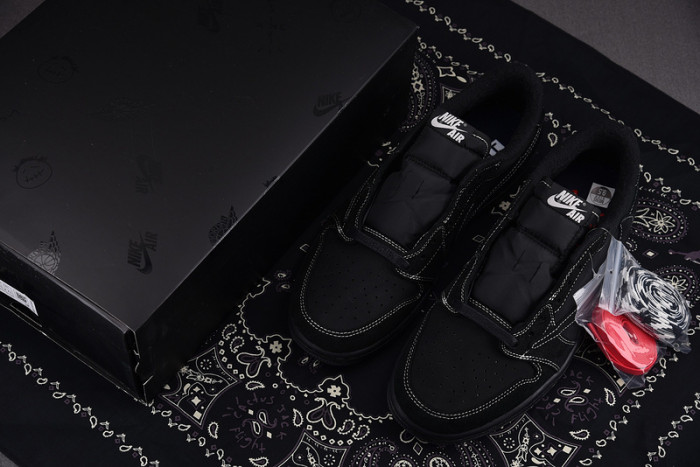 travis scott x air jordan 1 low og sp "black phantom" dm7866-100