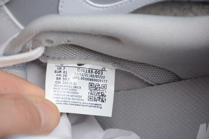 nike dunk low retro white grey dj6188-003