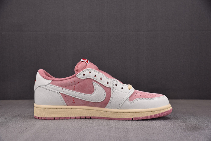 travis scott x air jordan 1 low og white pink dm7866-600