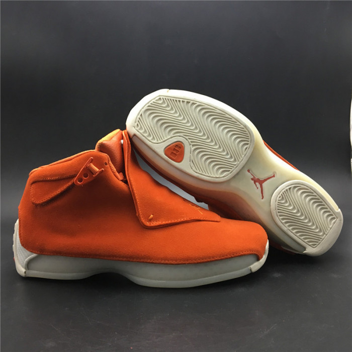 air jordan 18 orange suede aa2494-801