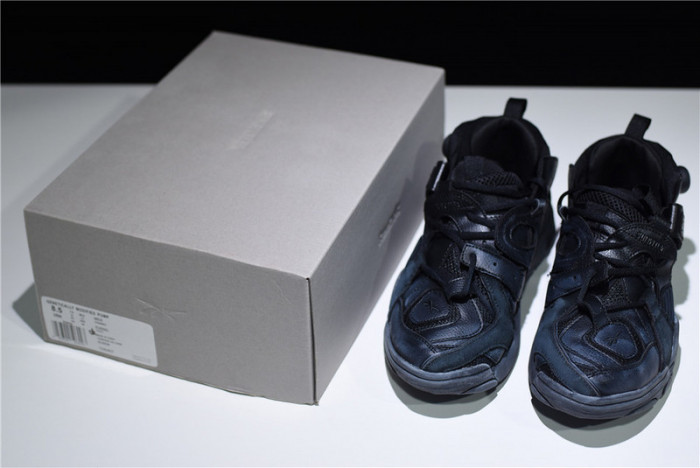 reebok genetically modified pump sneakers black cn0407