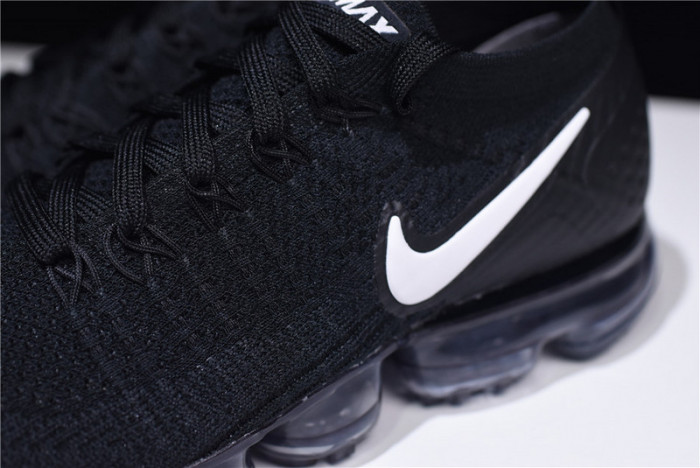 nike air vapormax flyknit 2.0 running sneakers black/grey 942842-001
