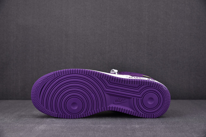 nike low air force 1 x purple white
