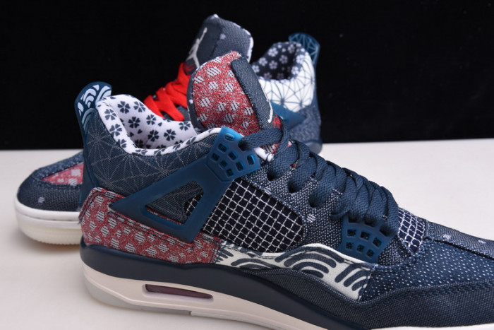 air jordan 4 sashiko deep ocean cw0898-400