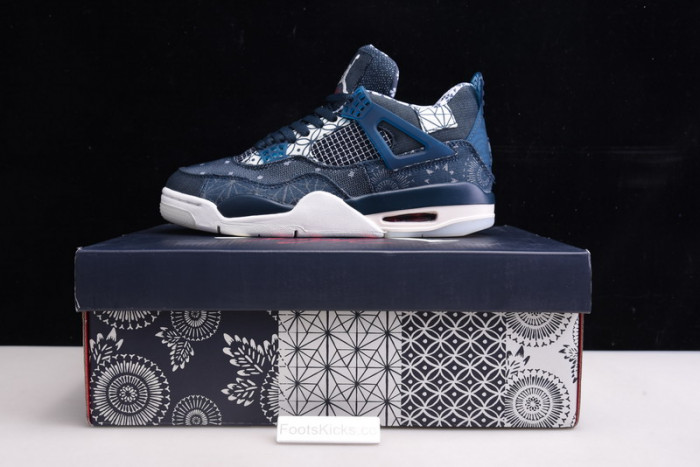 air jordan 4 sashiko deep ocean cw0898-400