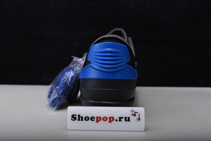 air jordan 2 retro low sp ofw black blue dj4375-004