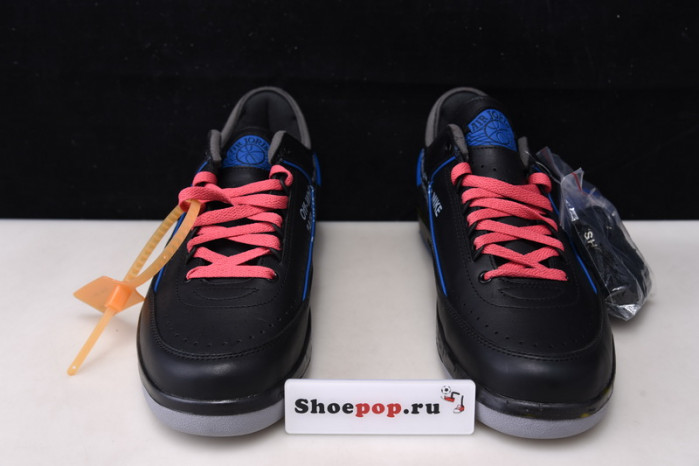air jordan 2 retro low sp ofw black blue dj4375-004