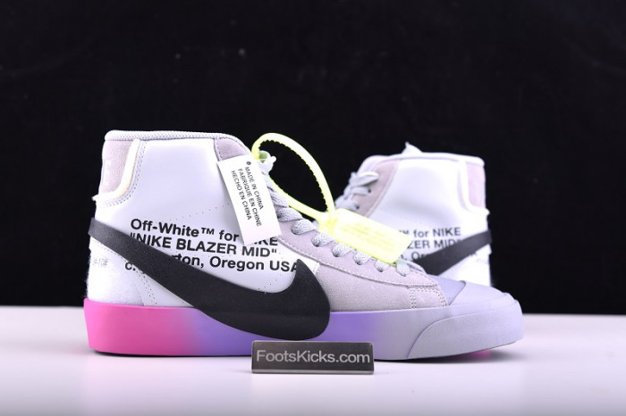 nike blazer mid ofw wolf grey serena "queen" aa3832-002