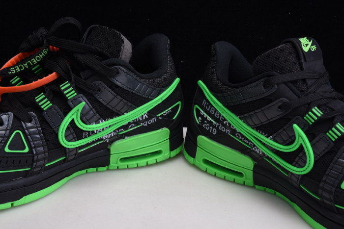 ofw x nike air rubber dunk “green strike” cu6015-001