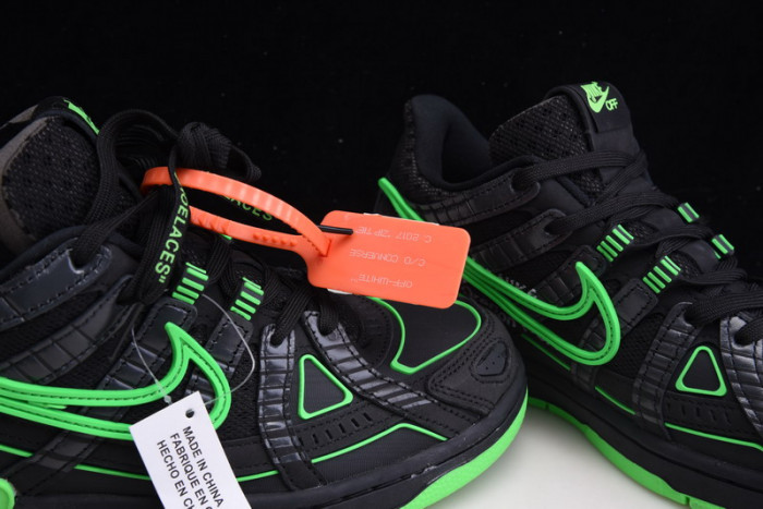 ofw x nike air rubber dunk “green strike” cu6015-001