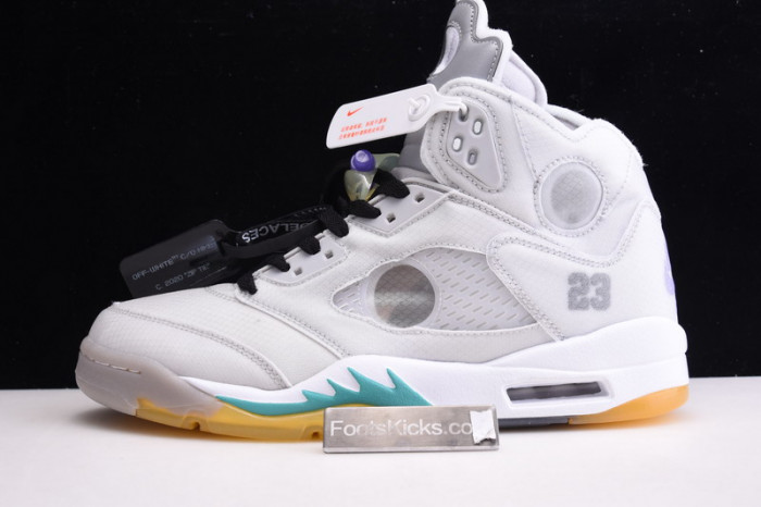 ofw air jordan 5 white green purple ct8480-105