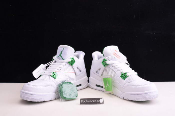 air jordan 4 retro “pure money” white green ct8527-113