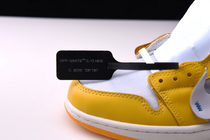 ofw air jordan 1 retro yellow white aq0818-149