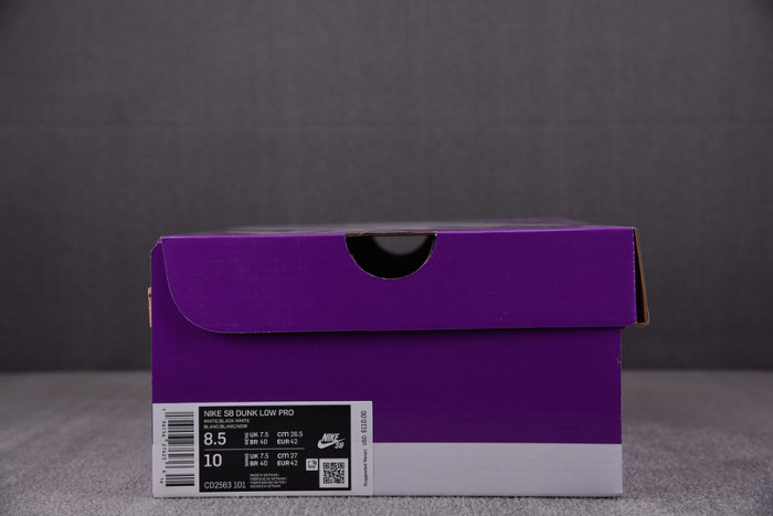 nike sb dunk low pro white gum cd2563-101