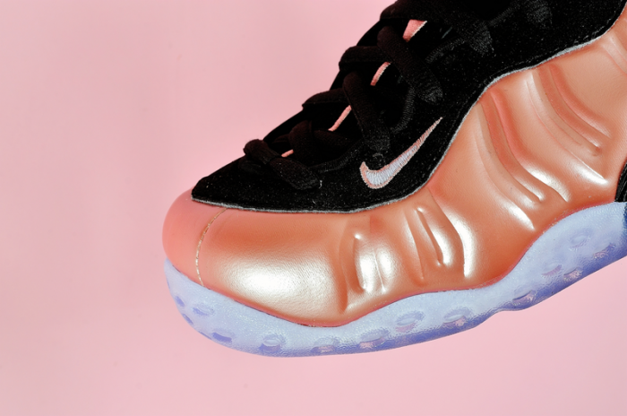 nike air foamposite one "rust pink" white/ black 314966-602