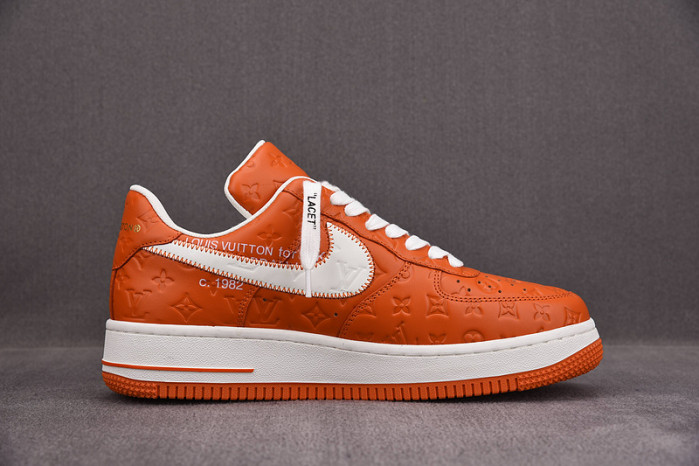 nike low air force 1 x orange