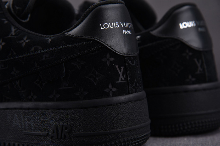 nike low air force 1 x full black