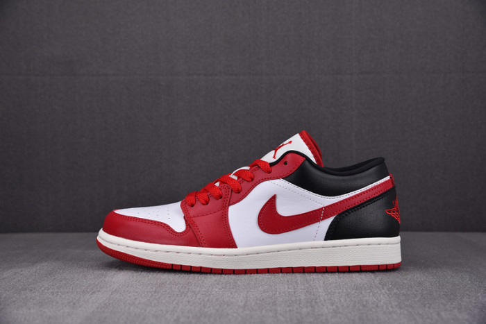 air jordan 1 low reverse black toe dc0774-160