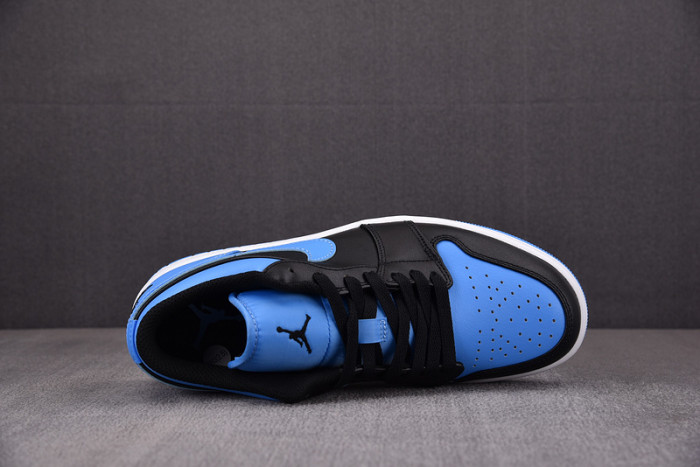 air jordan 1 low black university blue 553558-041