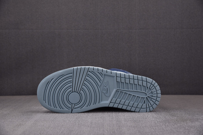 air jordan 1 mid womens blue bq6472-140