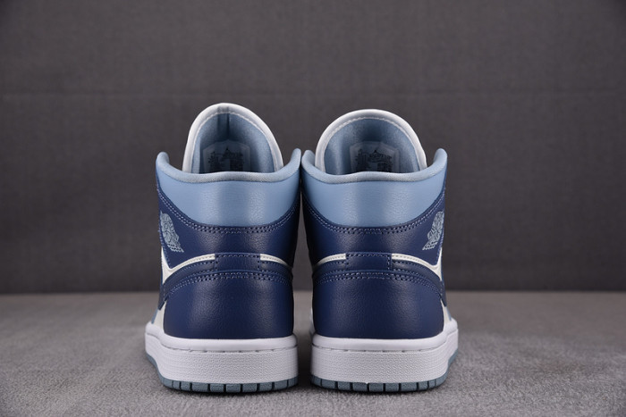 air jordan 1 mid womens blue bq6472-140