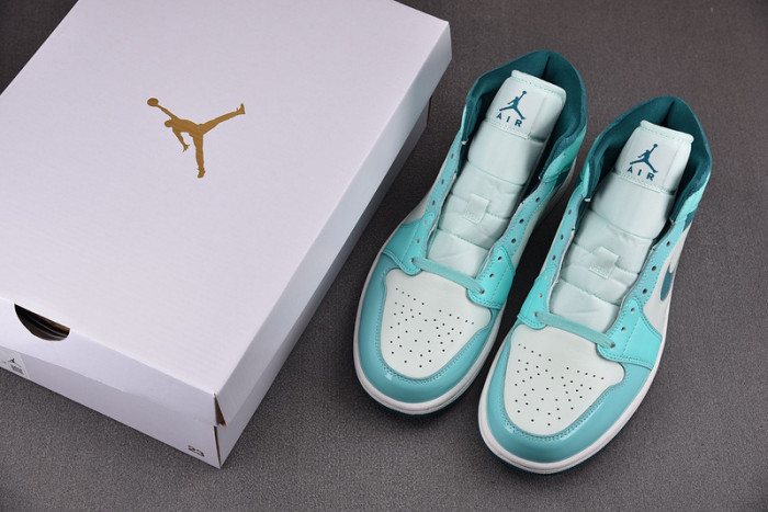 air jordan 1 mid chenille bleached turquoise dz3745-300